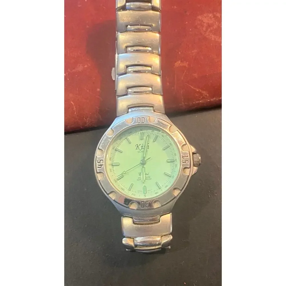 Men's 40mm Brushed Metal Kish Crystal Watch, RW 50M, KHF001